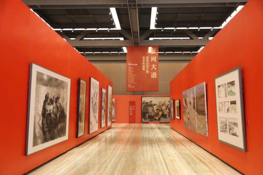 长河大道——黄河文化主题美术作品展在京开幕